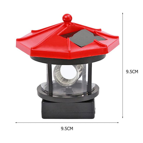 Solar Lights Lighthouse Lawn Light Plastic LED 360-degree Rotating-TI00852-Veeddydropshipping