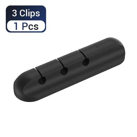 Cable Management Clips Sticky Cord Organizer Silicone Self Adhesive for Desktop USB-PA00886-Veeddydropshipping