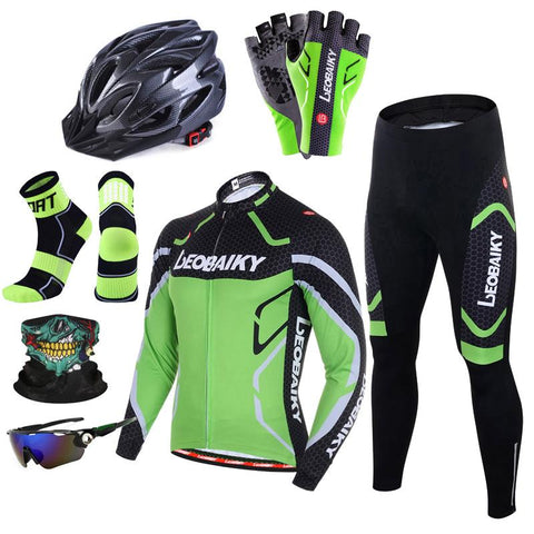 High Quality Pro Bicycle Jersey Long Sleeves Set Men Bike Clothing Mtb Cycle Wear -OS00974-Veeddydropshipping