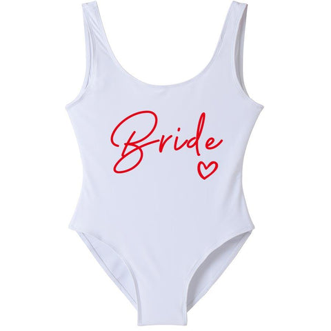 Bride Swimsuit Women 2023 New Team Bride One-Piece Swimwear -OS00260-Veeddydropshipping