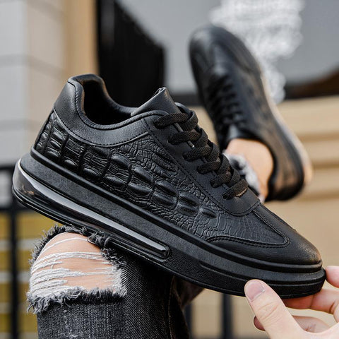 Korean Men&#39;s Fashion Flat Lace Up Sneakers Male-BS01389-Veeddydropshipping