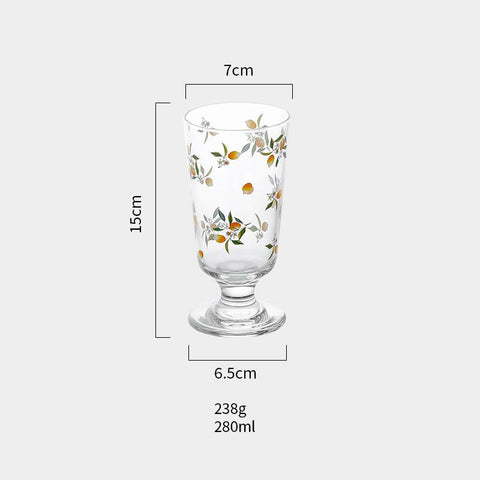 Clear Bar Drinking Goblet Penh Printed Glass Cup-HA01283-Veeddydropshipping