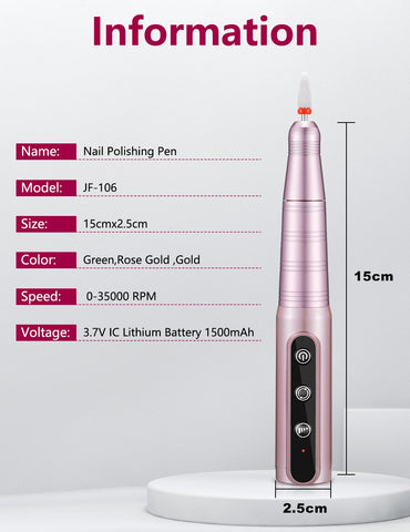 Machine USB  Electric  Manicure Pedicure Polishing Shape Tools-BH01051-Veeddydropshipping