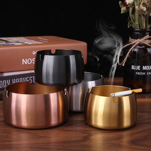 Windproof Ashtray abletop Smoke Stainless-HA01006-Veeddydropshipping