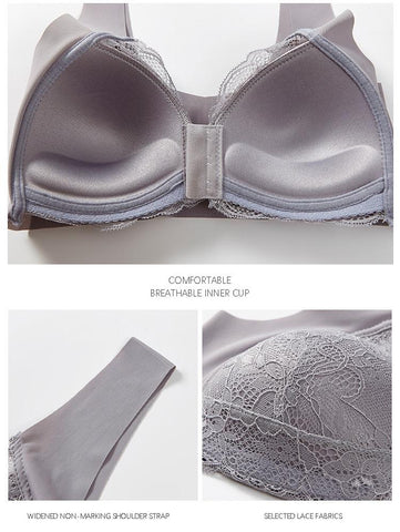Front Buckle Sexy Lace Women Underwear-WF00940-Veeddydropshipping