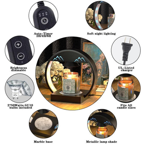 Candle Warmer Lamp Lantern with Timer-HA00370-Veeddydropshipping