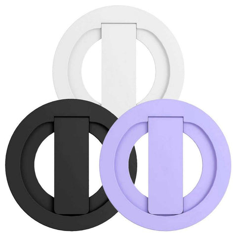 EW A MagOne Compatible with MagSaf Wireless Charging Phone Grip Stand with Silicone-PA00549-Veeddydropshipping