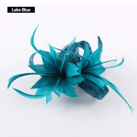 Hat Cocktail Brooch Wedding Headpiece Church Headwear  -JW00501-Veeddydropshipping
