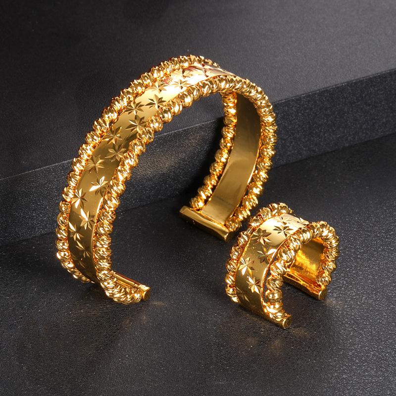 African Cubic Zircon Crystal  Dubai Bridal Jewelry Set -JW00322-Veeddydropshipping