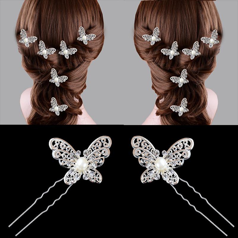 Pearl Hairpins Bridal Hair Accessories Wedding Hair Jewelry -JW00469-Veeddydropshipping