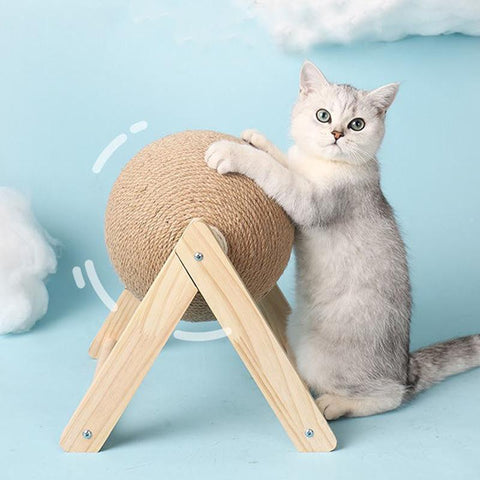 Cat Scratching Ball Toy Kitten Sisal Rope Ball-HA01414-Veeddydropshipping