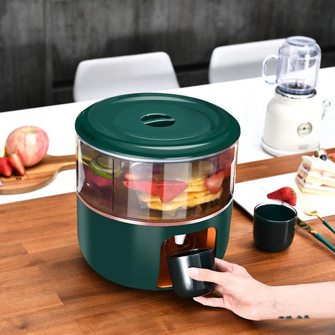 Grid rotatable cold kettle refrigerator with faucet-HA01260-Veeddydropshipping