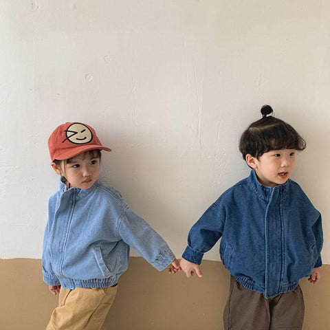 Children Denim Jacket Boys Girls Autumn Clothes-Veeddydropshipping