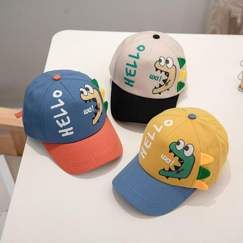 Baby Baseball Cap for Boy Girl Cartoon Dinosaur Children Adjustable Sun-Veeddydropshipping-2