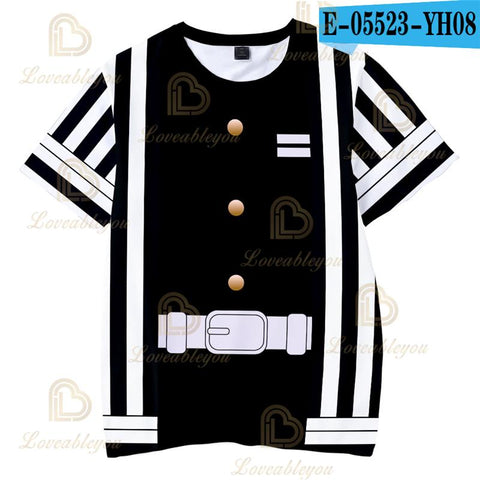 Kids 3T to 14T T Shirt Demon Slayer tshirt Kamado Tanjirou Nezuko Top-TB01165-Veeddydropshipping