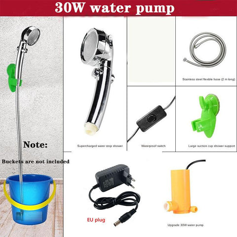 Portable Car Washer 12V Camping Shower-HA01029-Veeddydropshipping