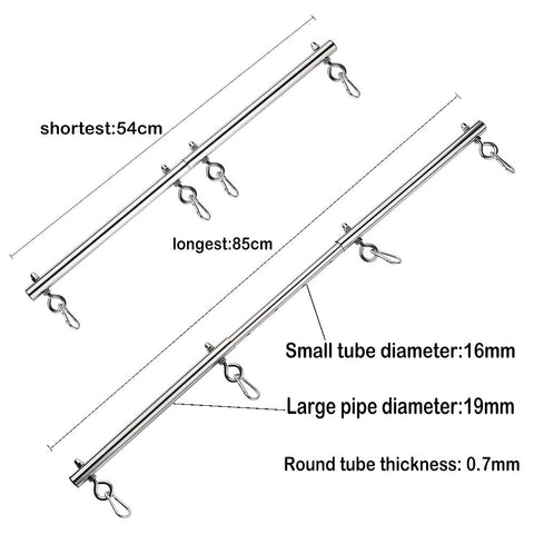 BDSM Bondage Kit Stainless Steel Extendable Spreader Bar Slave Handcuffs -BH01206-Veeddydropshipping