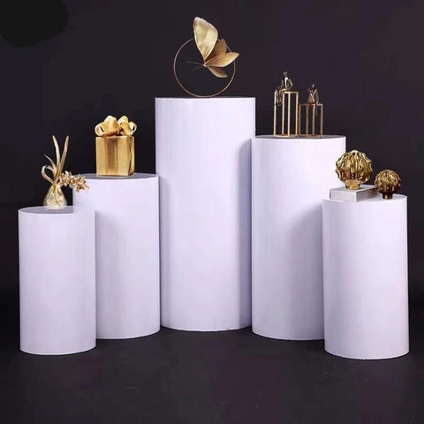 Round Cylinder Pedestal Display Art Decor-HA00596-Veeddydropshipping