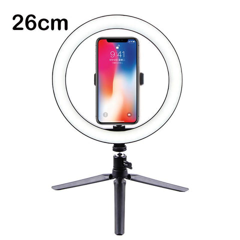 26cm Photography Table LED Light Tripod Ring Lamp Youtube Video Live Photo Studio-PA00816-Veeddydropshipping