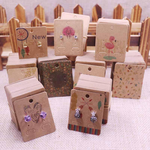 100Pcs Display Card Earring card Tag card DIY jewelry -JW01671-Veeddydropshipping