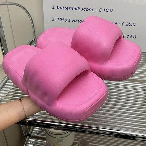 Pillow Slippers Non-Slip Bathroom Shower Sandals Soft-BS01259-Veeddydropshipping