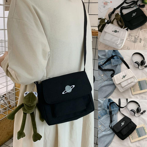 Bag Messenger-bags Small Planet Embroidered Bag Fashion-BS00386-Veeddydropshipping