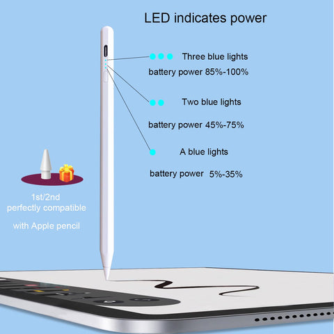 Pencil Battery Display Reminder Tilt Palm Rejection-Veeddydropshipping