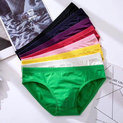And Winter Briefs Cotton Underpants Pure Color Adult Breathable-MF01634-Veeddydropshipping