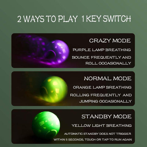 Smart Cat Interactive Toy Cat Crazy Ball LED Light-HA01465-Veeddydropshipping