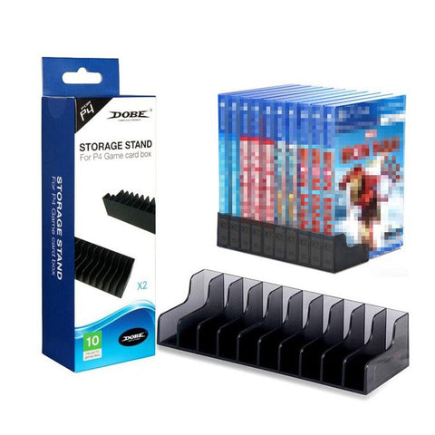 2Pcs/Set PS4/Slim/Pro 10 Game Discs Storage Stand Games Holder Bracket -CE01483-Veeddydropshipping