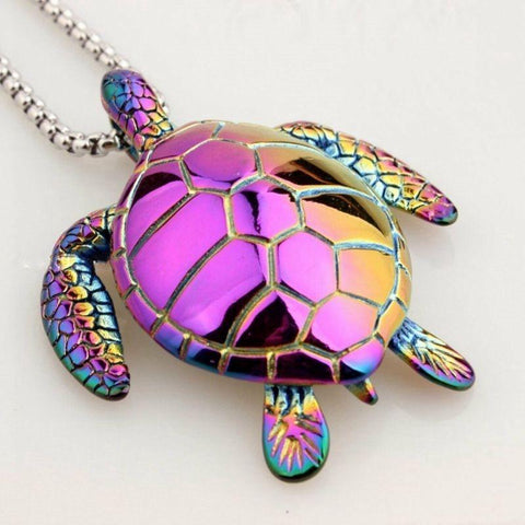 Trendy Turtle Pendant Necklace Women  Necklace Fashion-JW01256-Veeddydropshipping