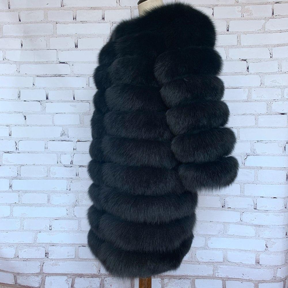 Natural Real Fur Jackets Vest Winter Outerwear Women-WF00137-Veeddydropshipping