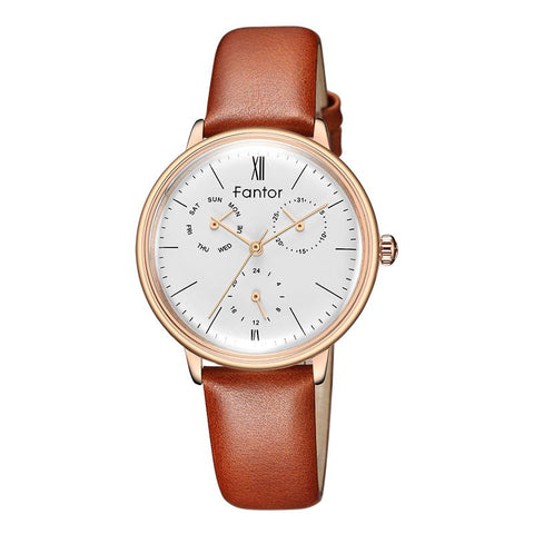 Luxury Leather Ladies Watch Woman Quartz Wristwatch-JW00985-Veeddydropshipping
