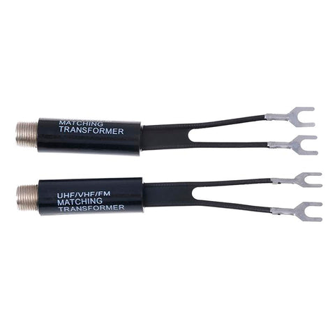 2Pcs UHF/VHF/FM/TV F cable 75-300 Ohm balun antenna matching transformer-CE01023-Veeddydropshipping