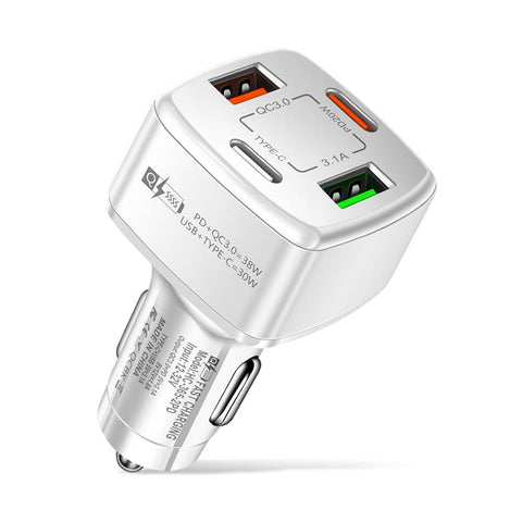FLOVEME 4 in 1 PD 38W Car Charger for iPhone 14-PA01179-Veeddydropshipping
