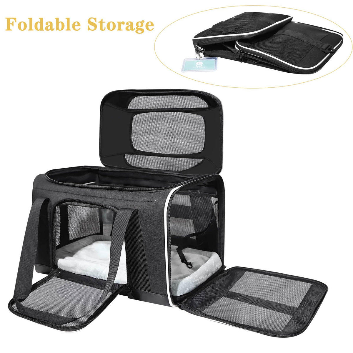 Petskd Pet Carrier Top-Expandable Delta-HA01977-Veeddydropshipping
