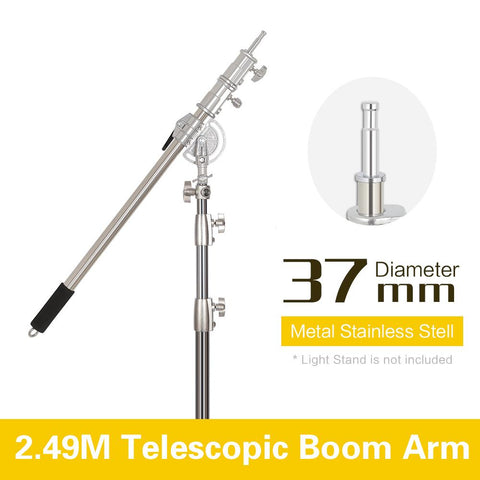 Light Stand With Stainless Steel Kit Cross Arm  With Weight Bag Photo Studio Accessories -CE00300-Veeddydropshipping