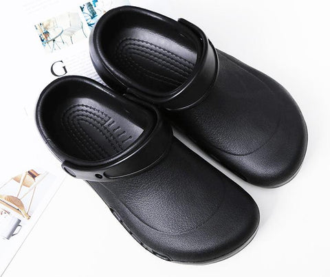 Waterproof Oil-proof Hotel Kitchen Working Shoes Men Clogs-BS01449-Veeddydropshipping