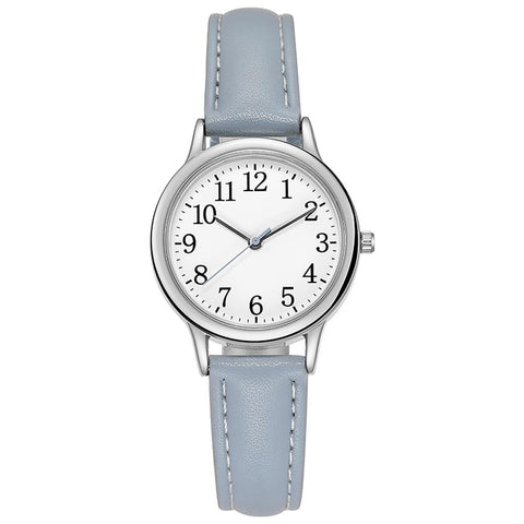 Quartz Watch Numerals Simple Leather Strap Lady Candy -JW00967-Veeddydropshipping