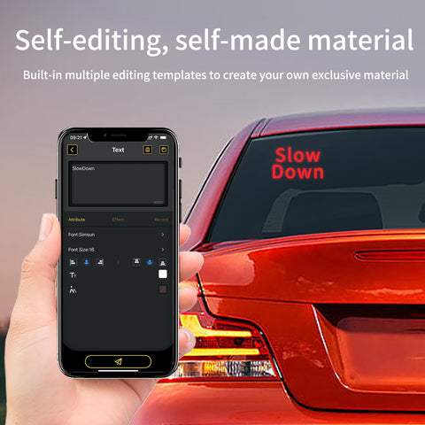 Full Color LED Display USB Car Rear Window Mobile Phone APP-AM00540-Veeddydropshipping