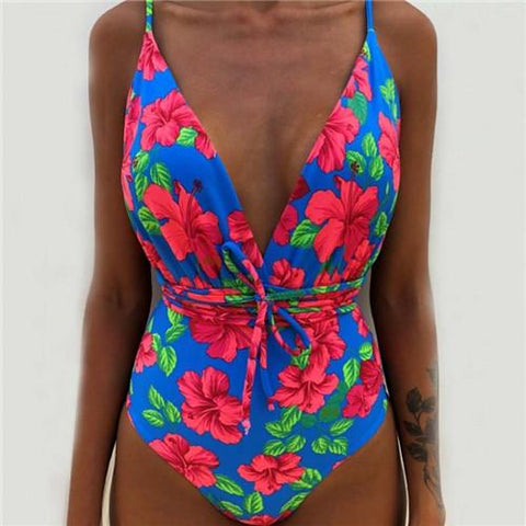 Multiple Ways Of Wearing Swimwear Women S-XXL Plus Size One Piece Swimsuit -OS00041-Veeddydropshipping