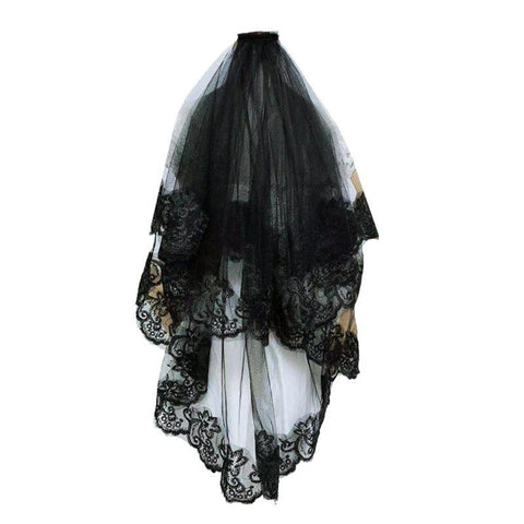 One-Layer Women Mantilla Wedding Veil-WF01436-Veeddydropshipping