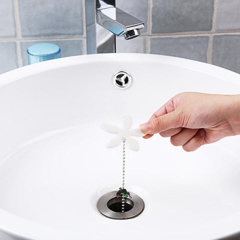 Flower Chain Sewer Hair Sink Pipe Cleaning Hook-HA01042-Veeddydropshipping