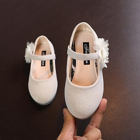 Baywell New Childrens Girl&#39;s Shoes Pearl Flower-TB00122-Veeddydropshipping