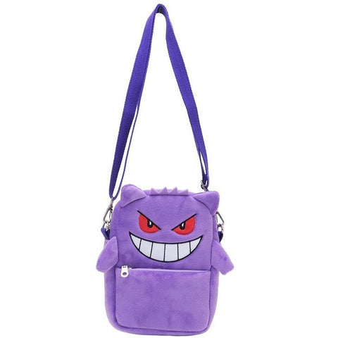 Pokemon Gengar Psyduck messenger bag plush backpack-TB00068-Veeddydropshipping
