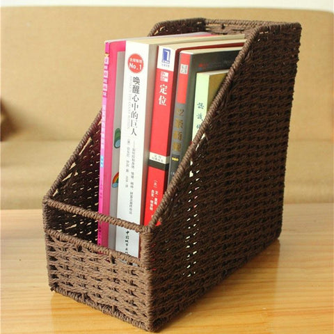 Bookshelf Basket Desktop Shelf Folder Storage-HA01611-Veeddydropshipping
