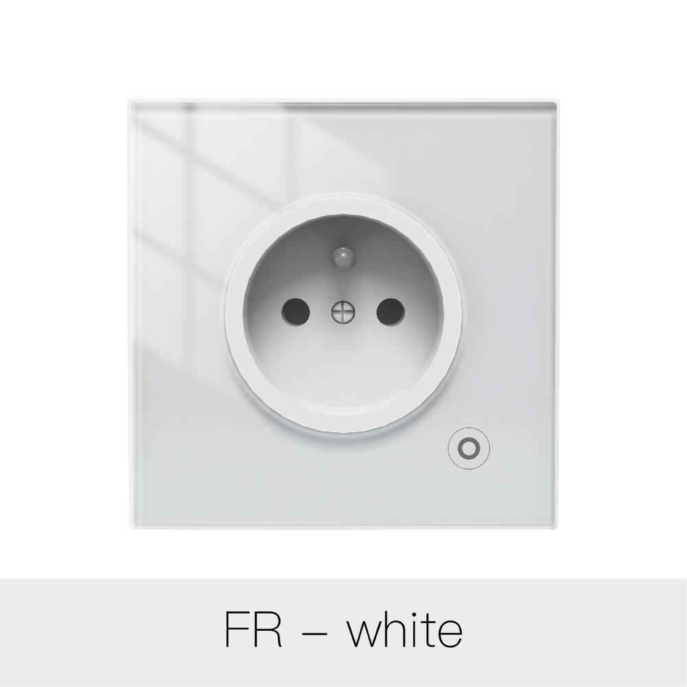 ZigBee Smart Wall Socket Glass Panel Outlet Power Monitor tuya Wireless -CE00598-Veeddydropshipping