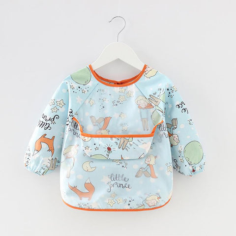 Christmas Baby Kids Toddler Long Sleeve Scarf Waterproof Art Smock Feeding-TB00344-Veeddydropshipping