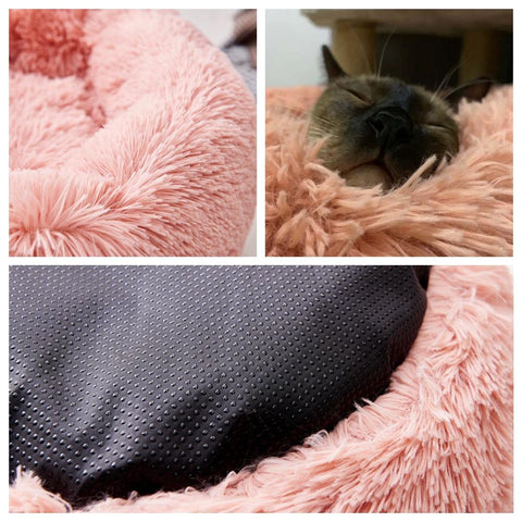 Cat Beds Round Comfy Calming Dog Bed-HA01408-Veeddydropshipping