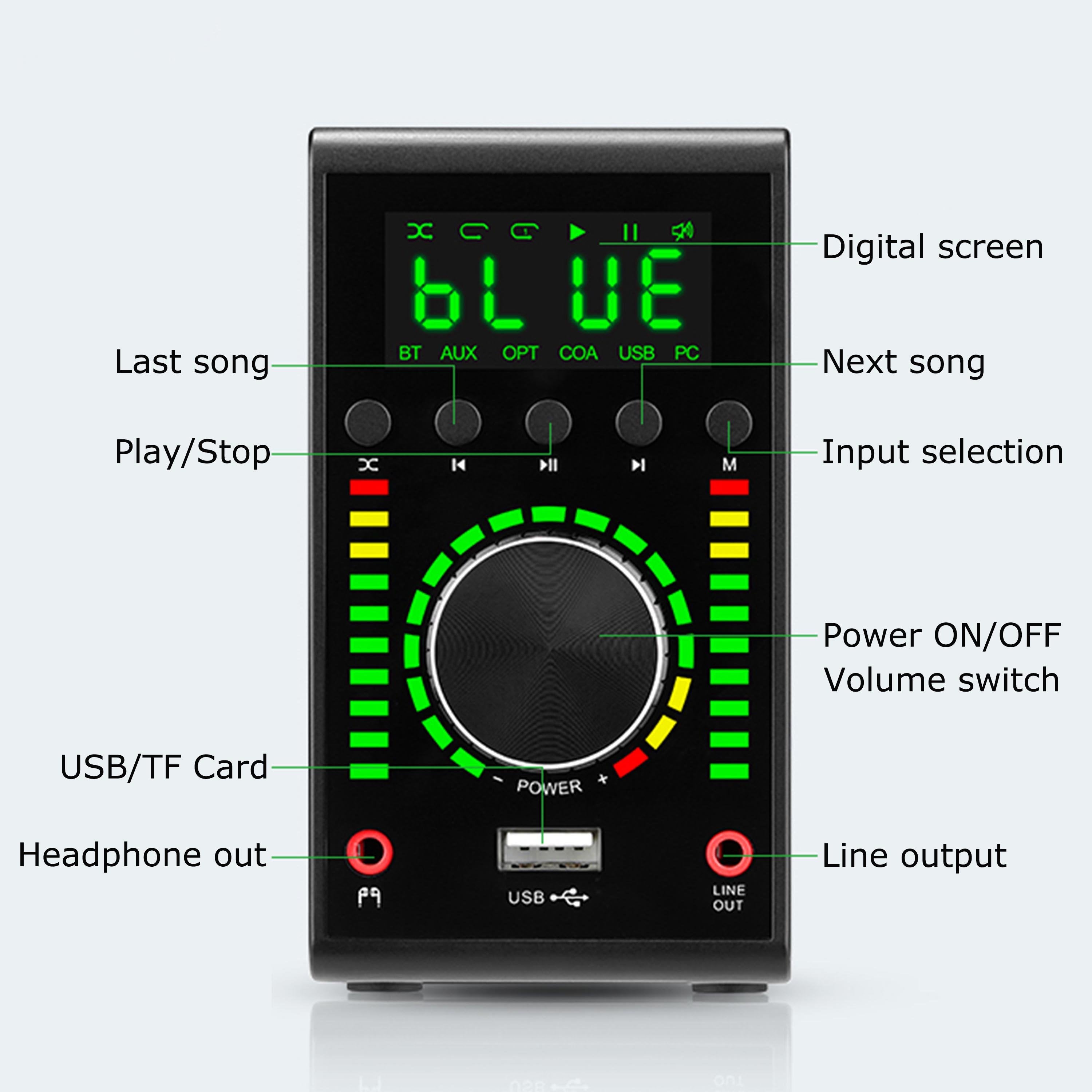 Home Audio HiFi Power Class D Amplifier  Digital Amp-Veeddydropshipping